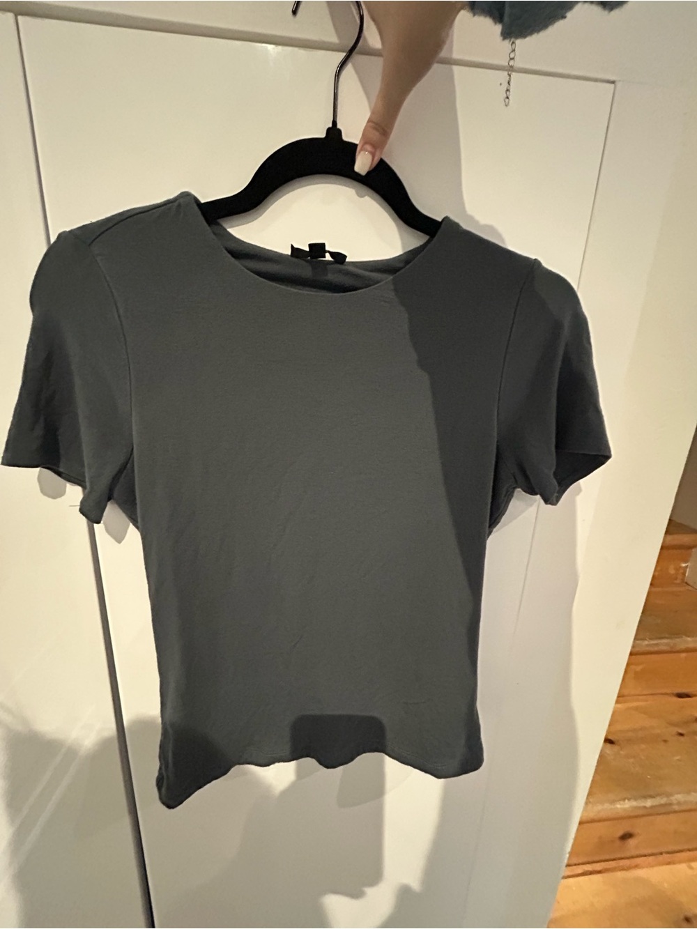 Dynamite Charcoal Short Sleeve Crewneck Tee